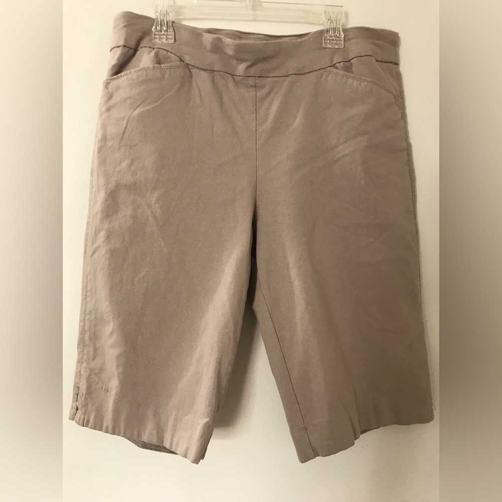 Kim Rogers Khaki Shorts SZ 10